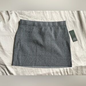 Wild Fable NWT Gray Ribbed Mini Pencil Skirt Juniors Size Medium